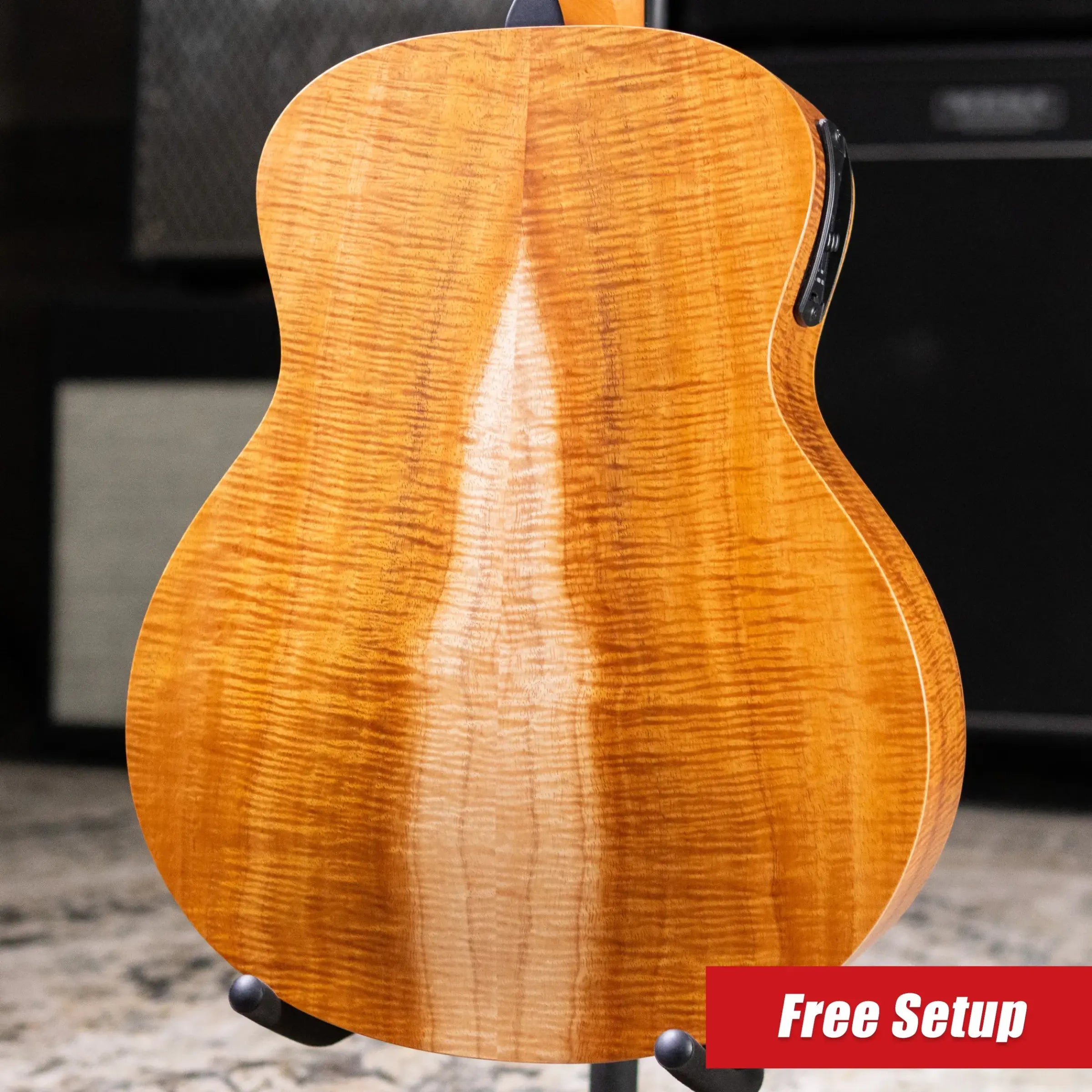 Taylor GS Mini-e Acoustic/Electric Guitar - Figured Koa with GS Mini Hard Bag