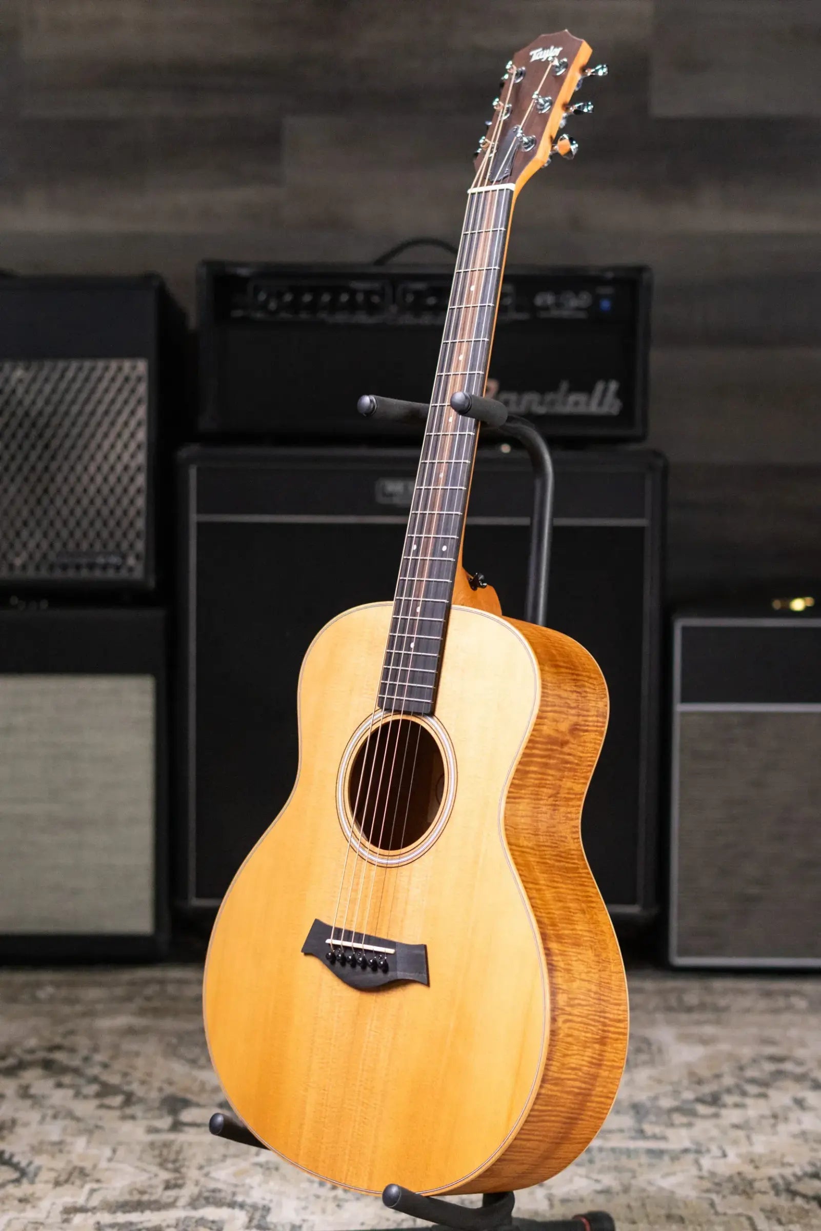 Taylor GS Mini-e Acoustic/Electric Guitar - Figured Koa with GS Mini Hard Bag