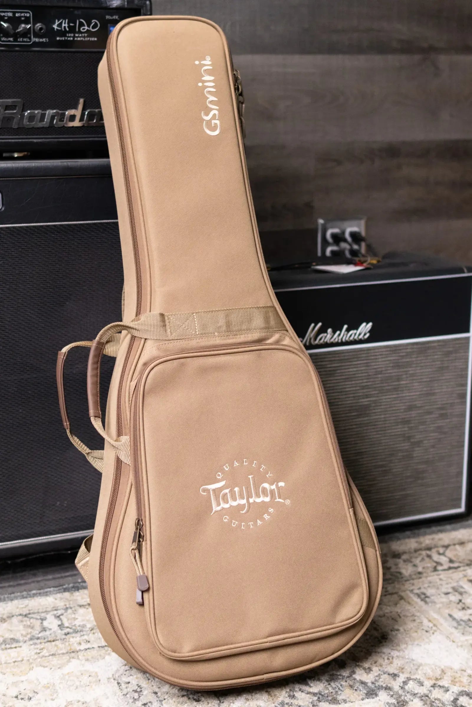 Taylor GS Mini-e Acoustic/Electric Guitar - Figured Koa with GS Mini Hard Bag
