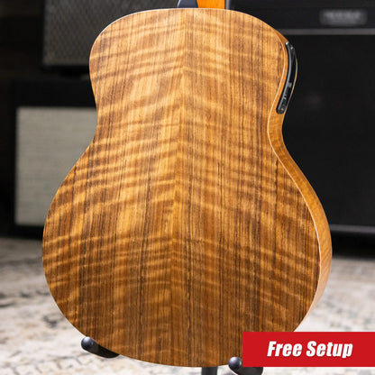 Taylor GS Mini-e Acoustic/Electric Guitar - Figured Ovangkol with GS Mini Hard Bag - Factory Demo