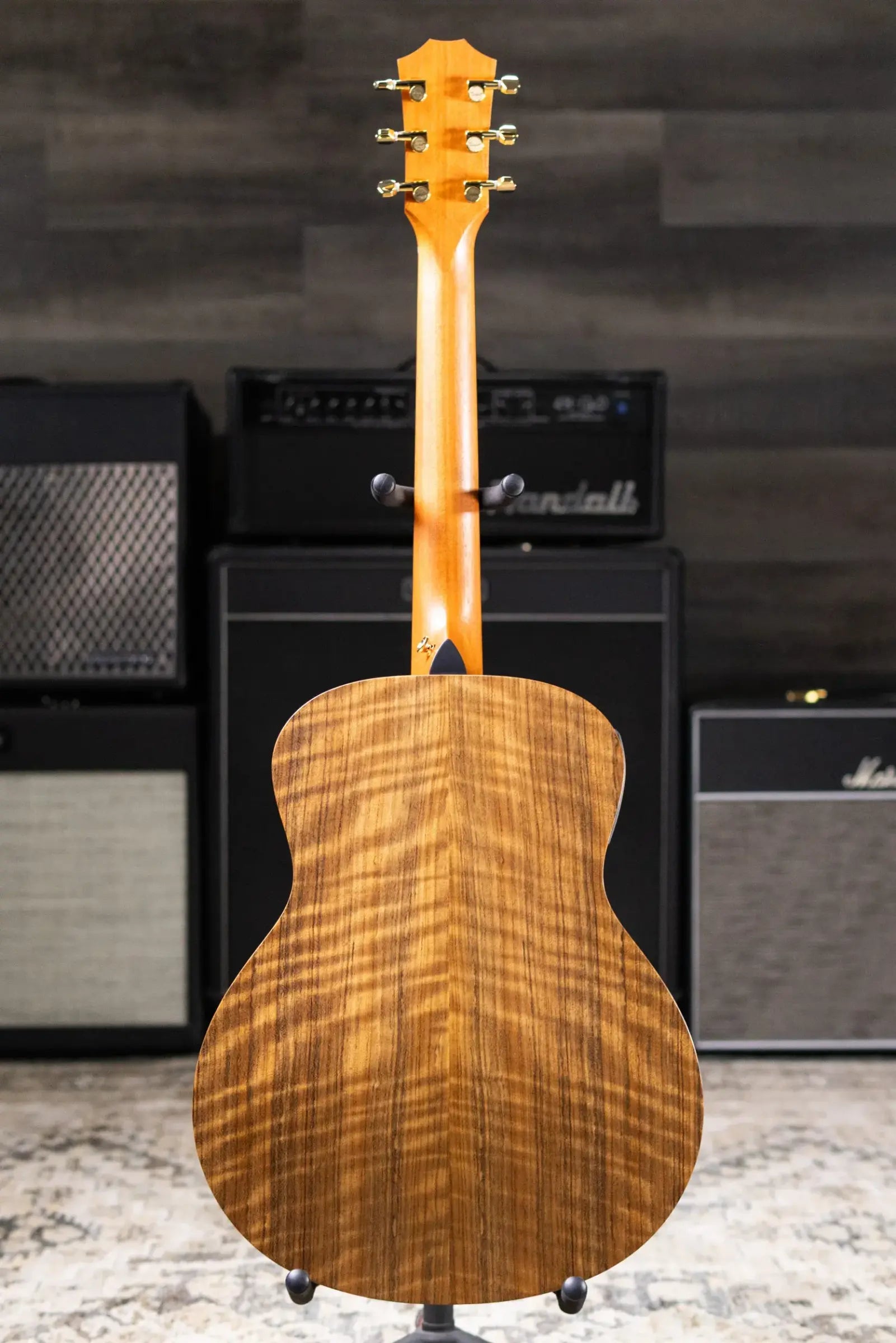 Taylor GS Mini-e Acoustic/Electric Guitar - Figured Ovangkol with GS Mini Hard Bag - Factory Demo