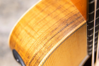 Taylor GS Mini-e Acoustic/Electric Guitar - Figured Ovangkol with GS Mini Hard Bag - Factory Demo