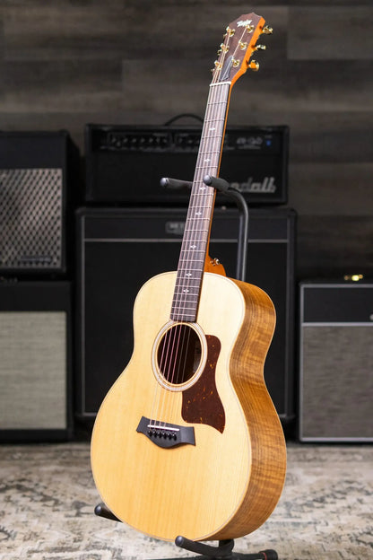 Taylor GS Mini-e Acoustic/Electric Guitar - Figured Ovangkol with GS Mini Hard Bag - Factory Demo