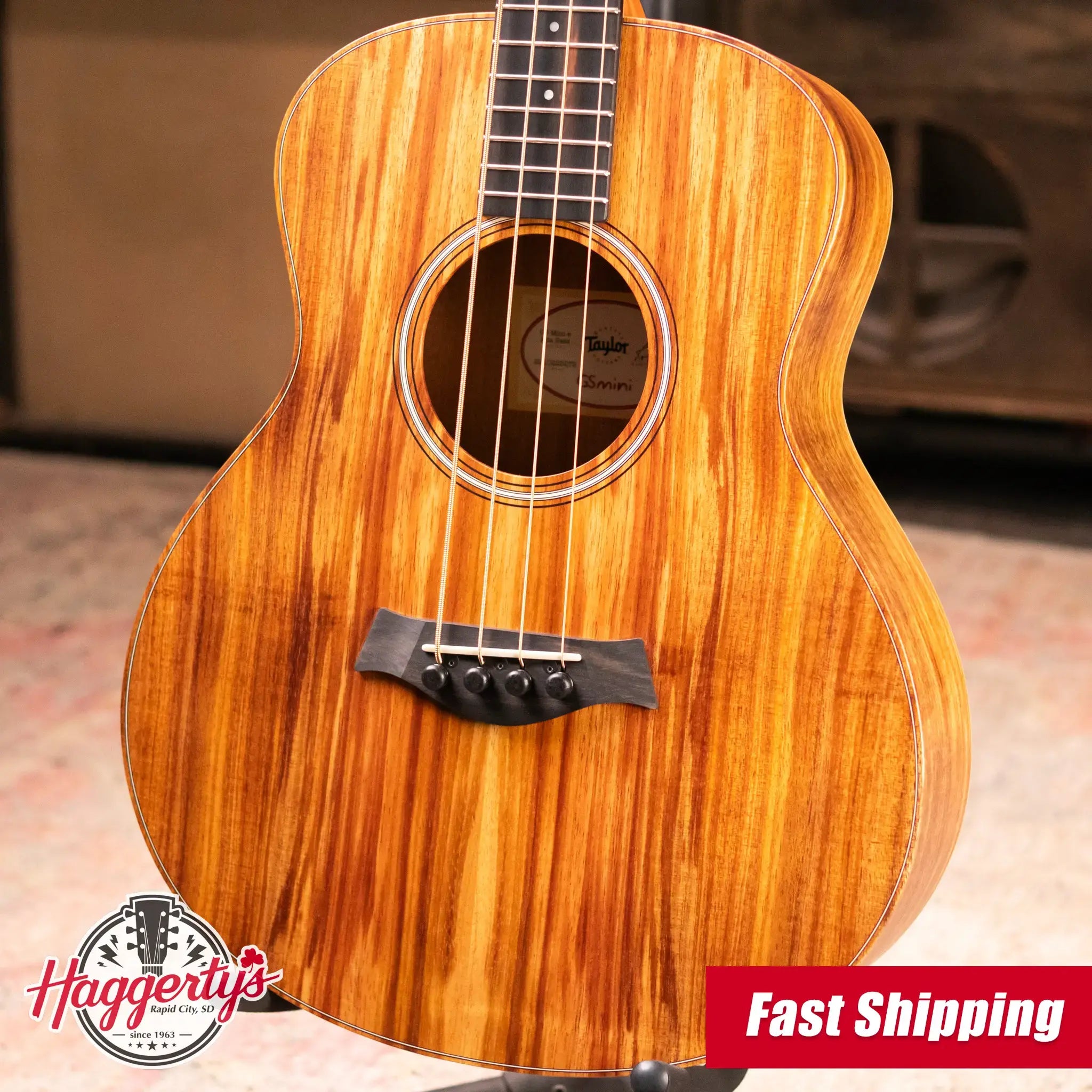 Taylor GS Mini-e Koa Acoustic/Electric Bass with GS Mini Bag