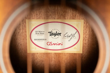 Taylor GS Mini-e Koa Acoustic/Electric Bass with Gig Bag