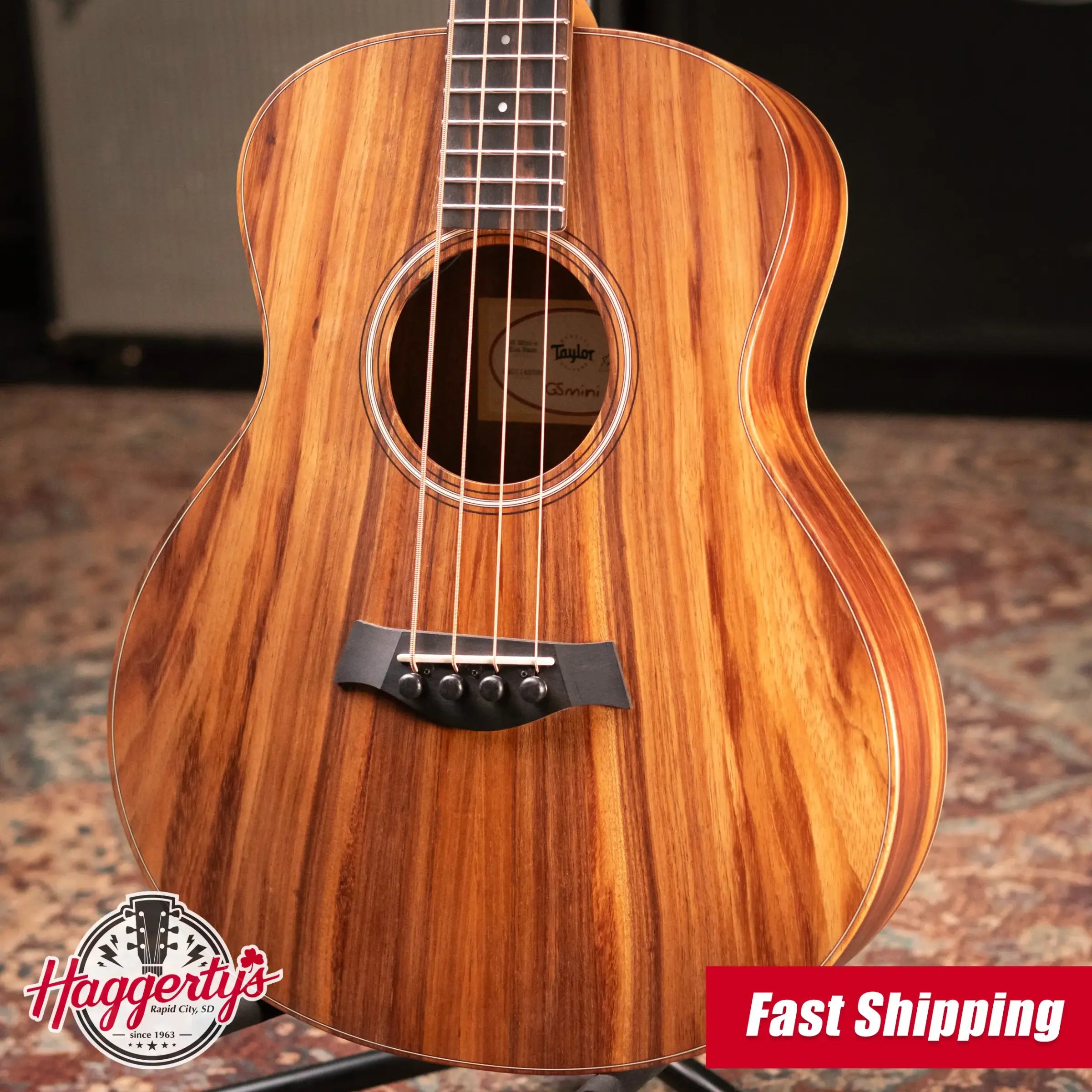 Taylor GS Mini-e Koa Bass Acoustic/Electric Guitar with GS Mini Bag - Factory Used