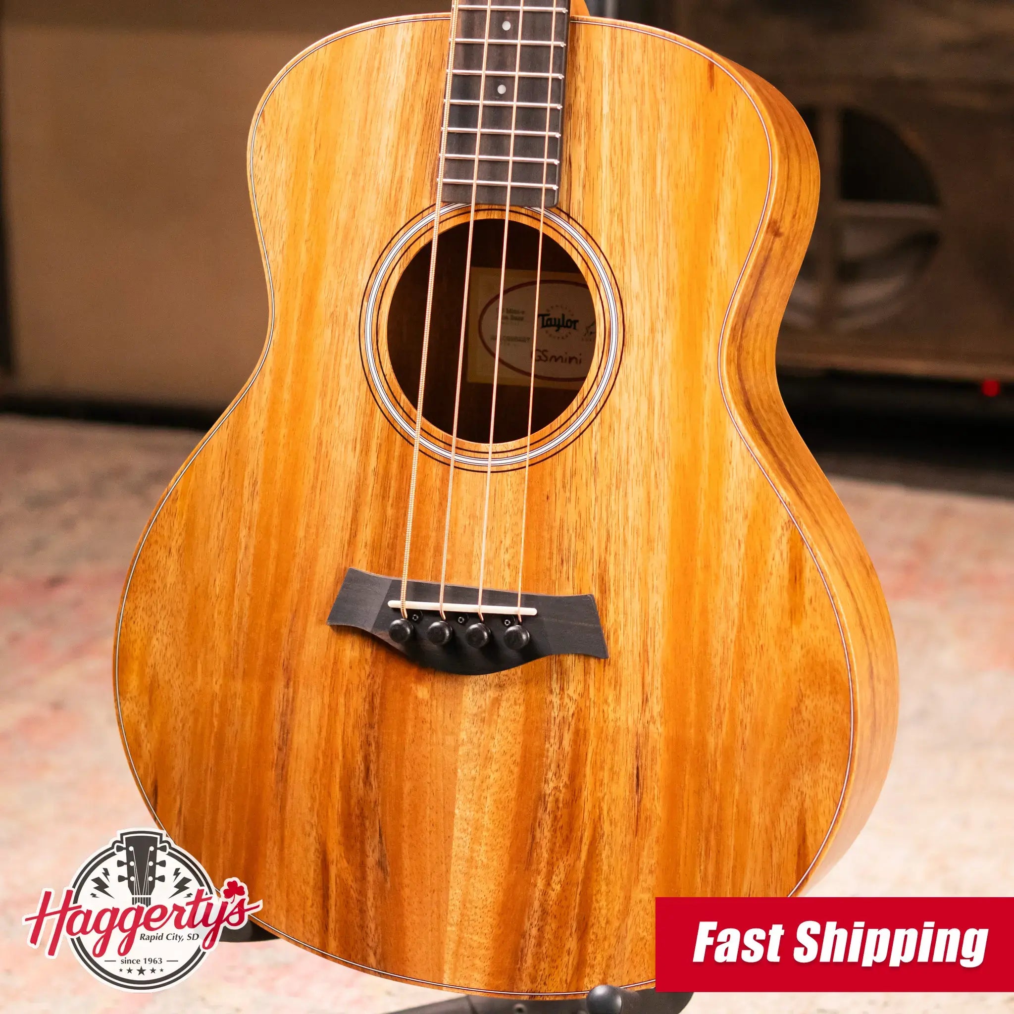 Taylor GS Mini-e Koa Bass with GS Mini Bag