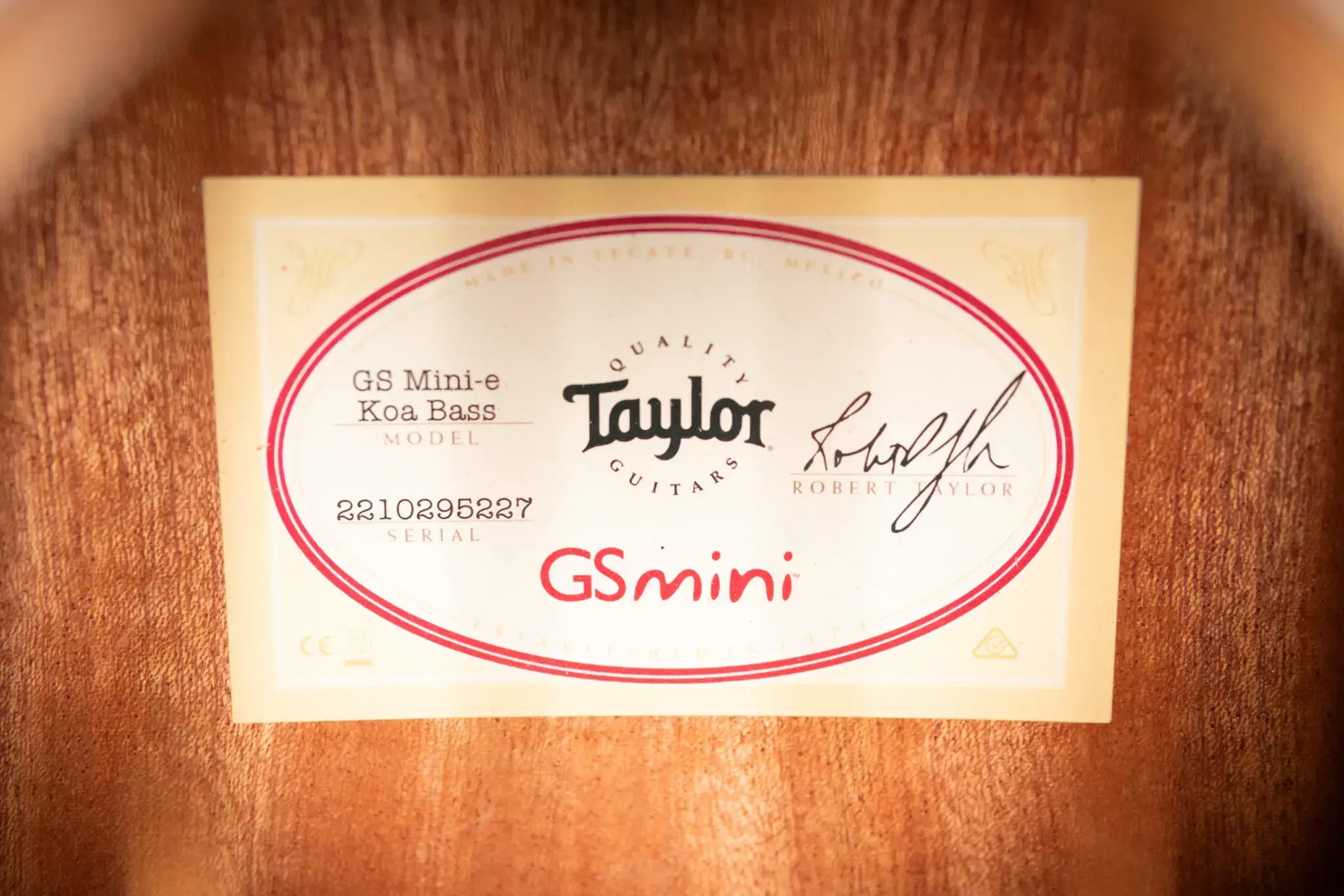 Taylor GS Mini-e Koa Bass with GS Mini Bag