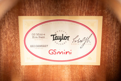 Taylor GS Mini-e Koa Bass with GS Mini Bag