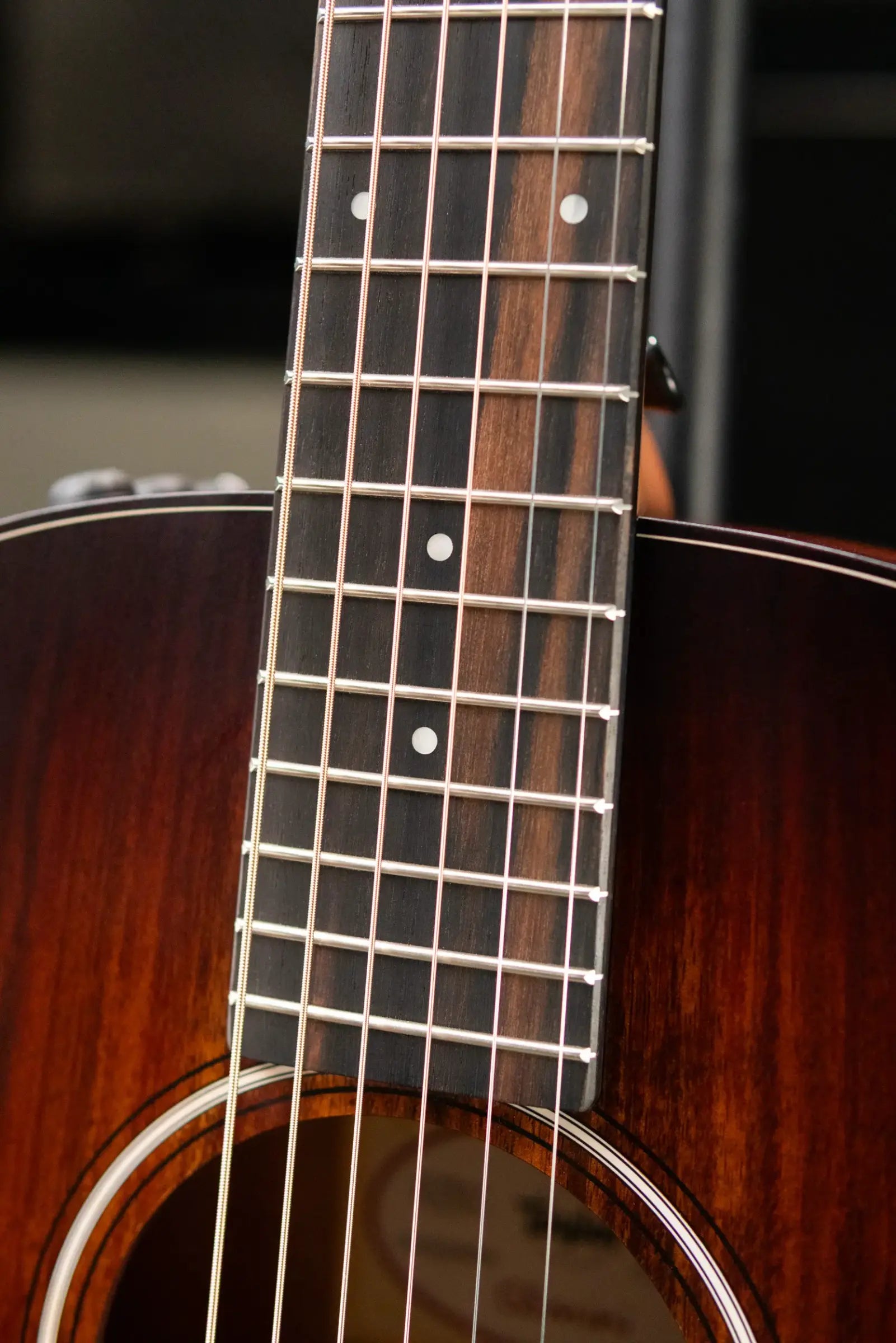 Taylor GS Mini-e Koa Plus Acoustic/Electric Guitar - Shaded Edge Burst with Gig Bag