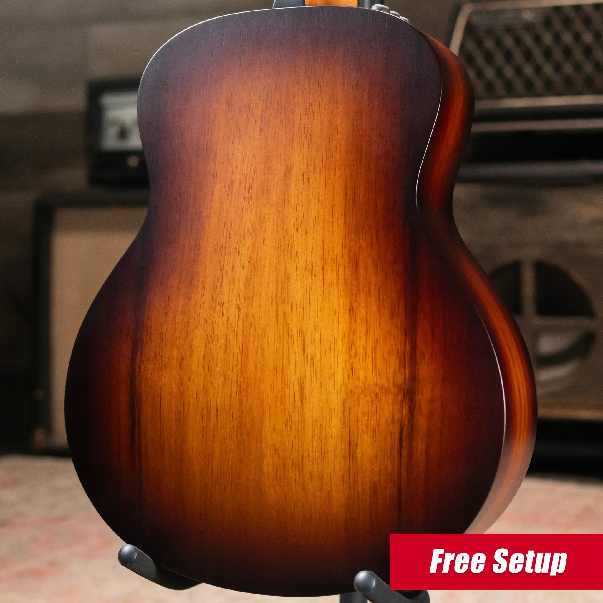 Taylor GS Mini-e Koa Plus Acoustic-Electric Guitar - Shaded Edgeburst with Aerocase