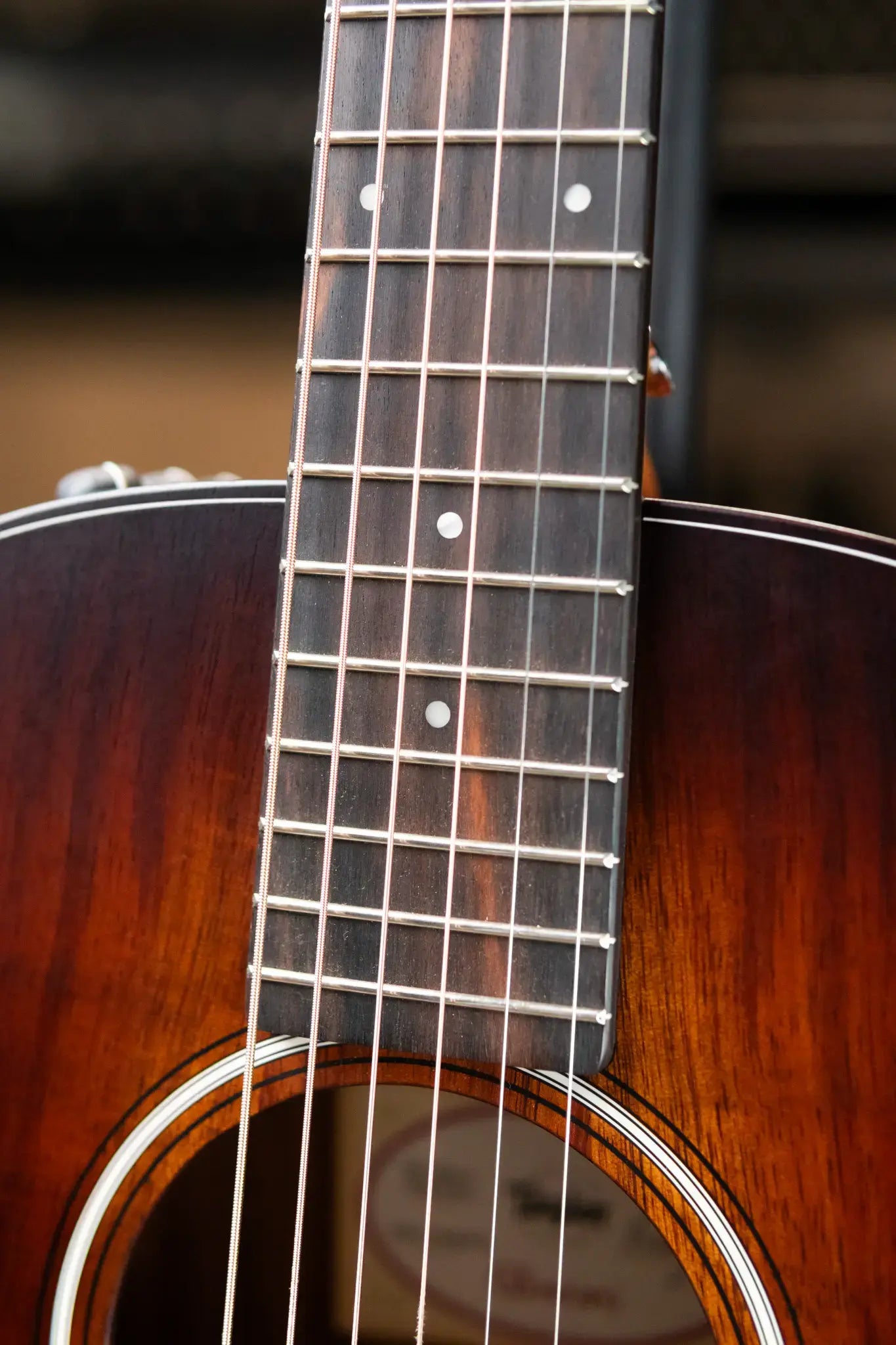 Taylor GS Mini-e Koa Plus Acoustic-Electric Guitar - Shaded Edgeburst with Aerocase