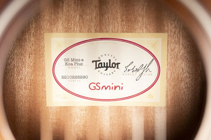 Taylor GS Mini-e Koa Plus Acoustic/Electric Guitar with Aerocase