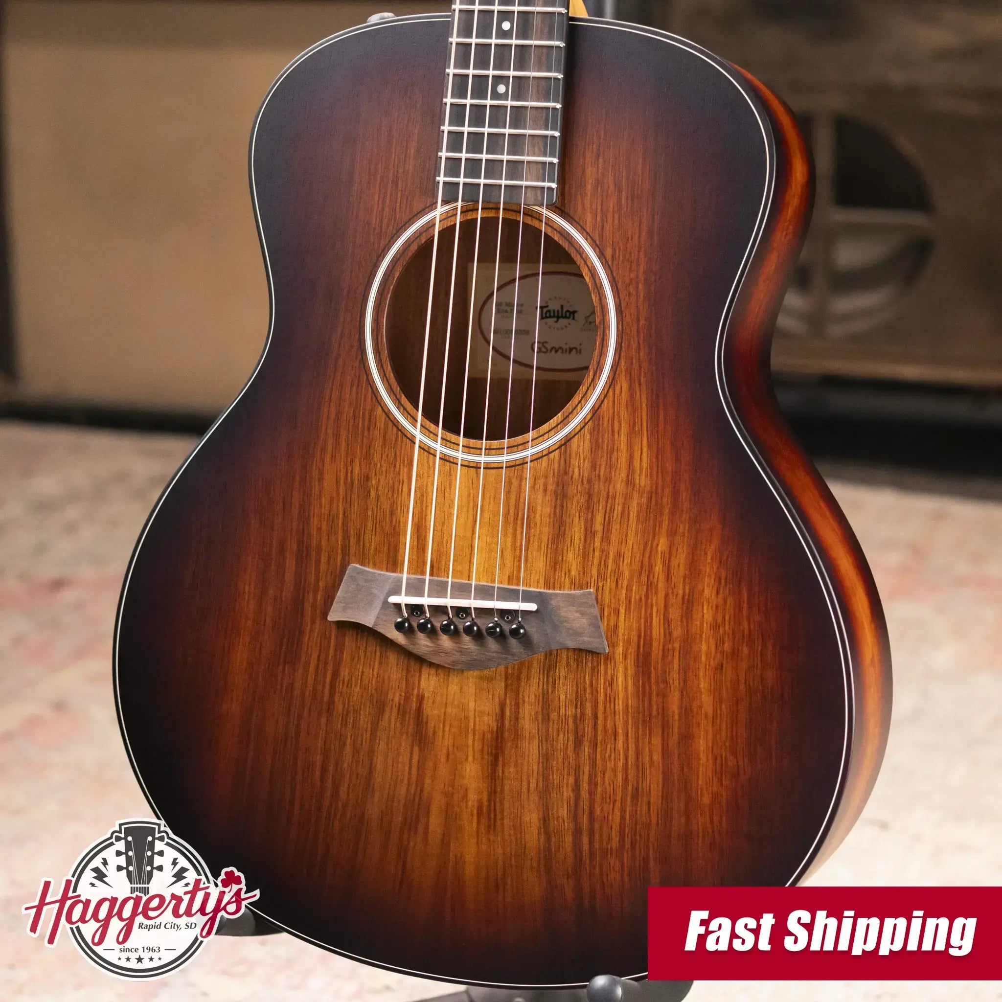 Taylor GS Mini-e Koa Plus Acoustic/Electric Guitar with Aerocase