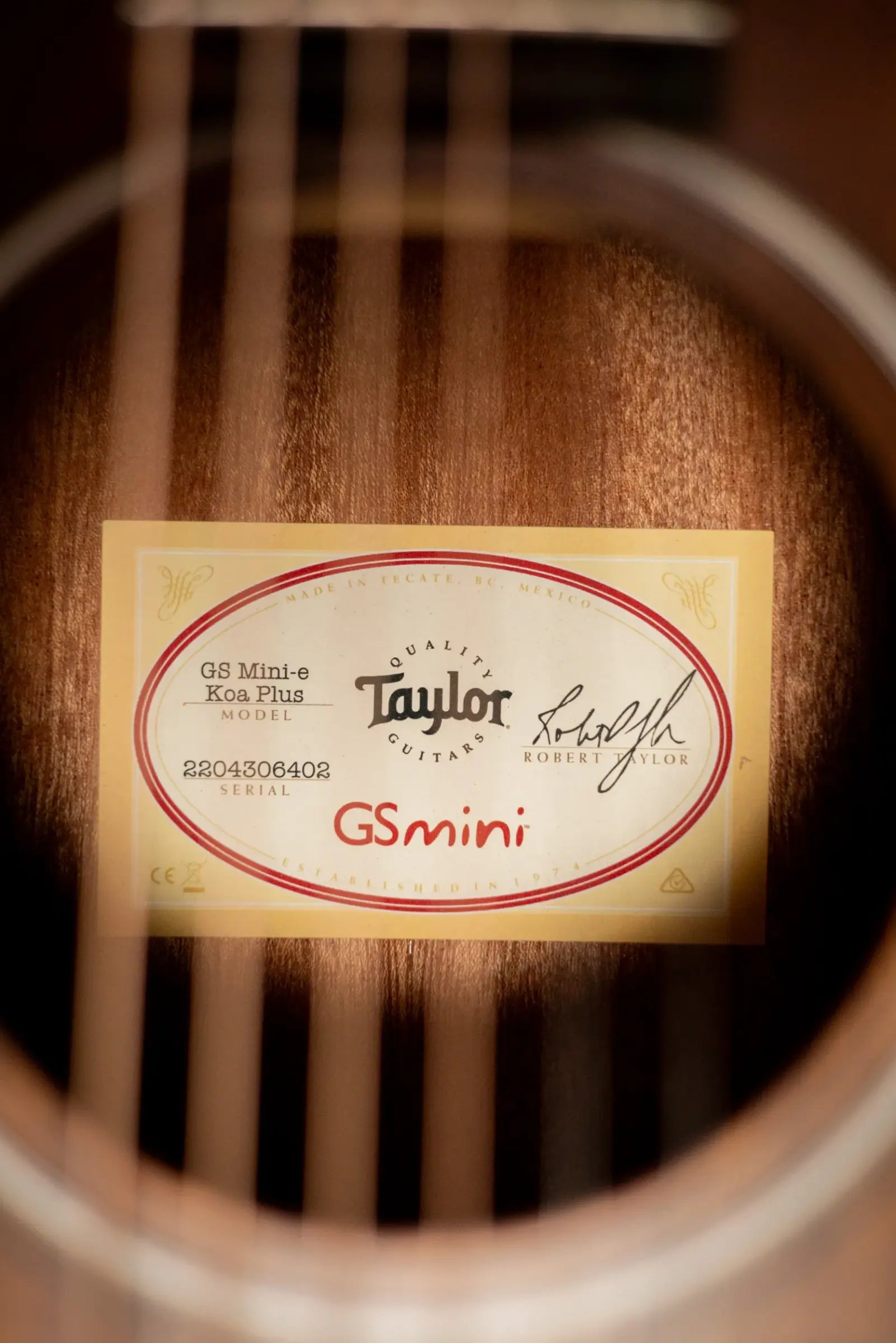 Taylor GS Mini-e Koa Plus Acoustic/Electric Guitar with Aerocase