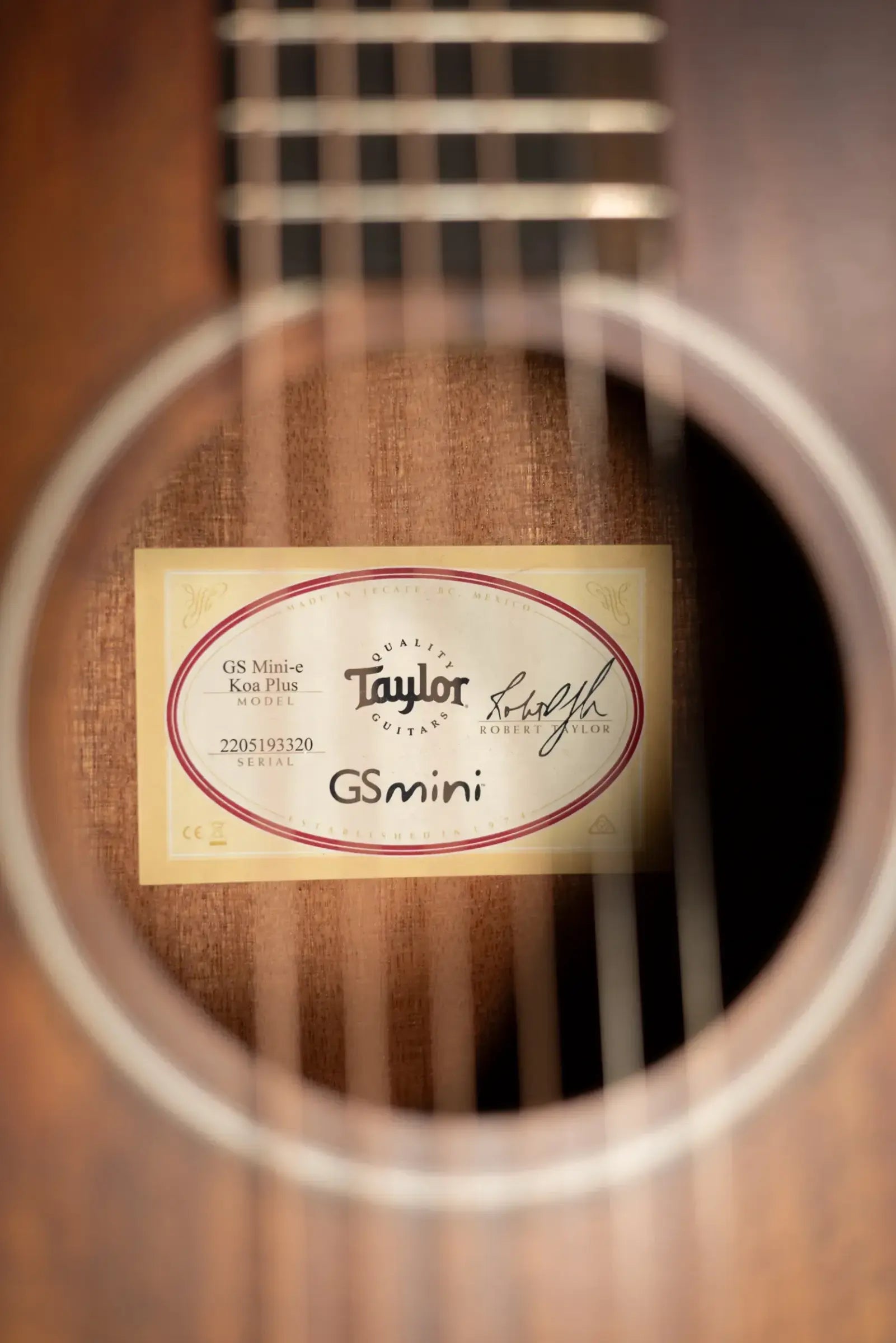 Taylor GS Mini-e Koa Plus Acoustic/Electric Guitar with Aerocase - Used