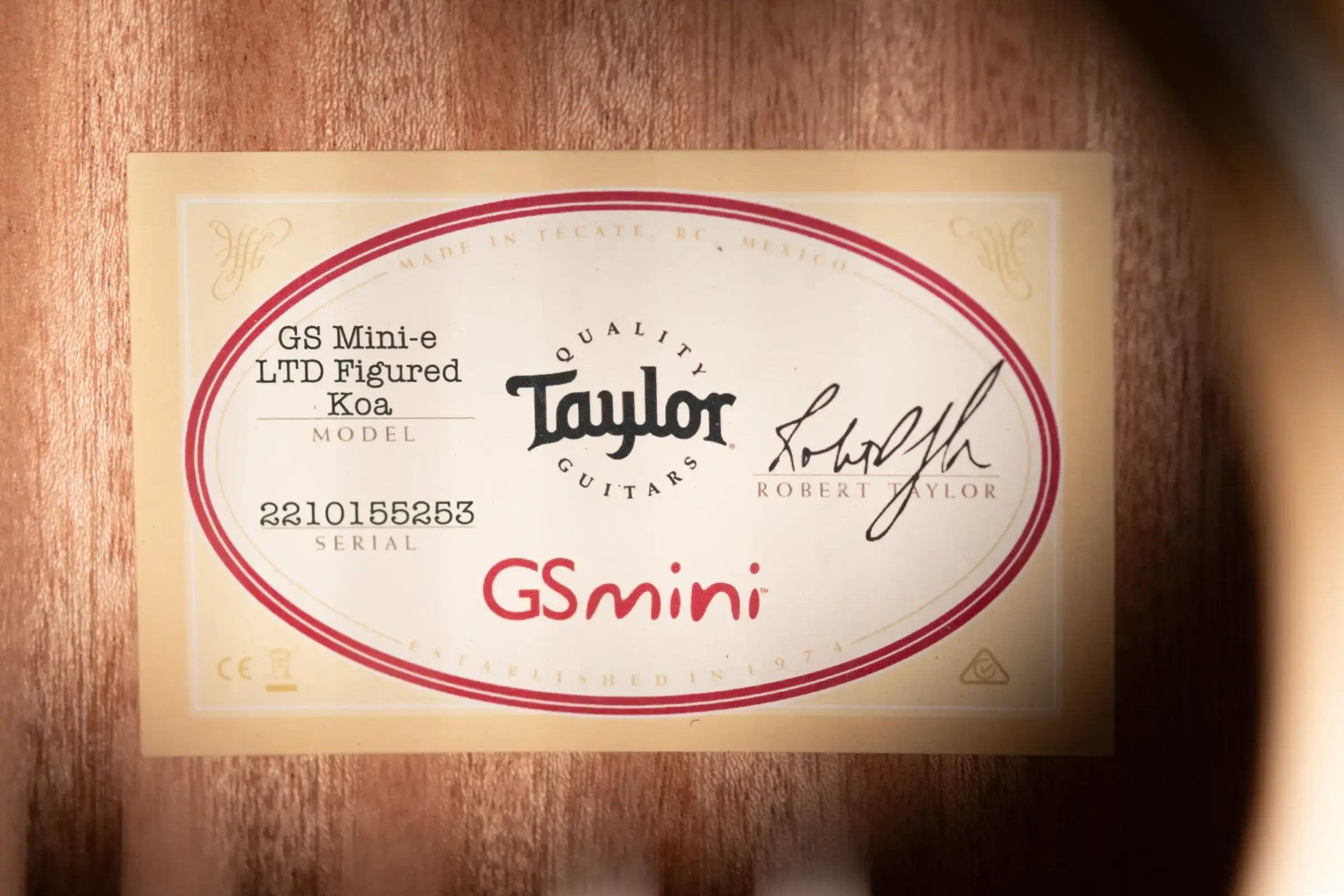 Taylor GS Mini-e LTD Acoustic/Electric Guitar - Figured Koa with GS Mini Bag