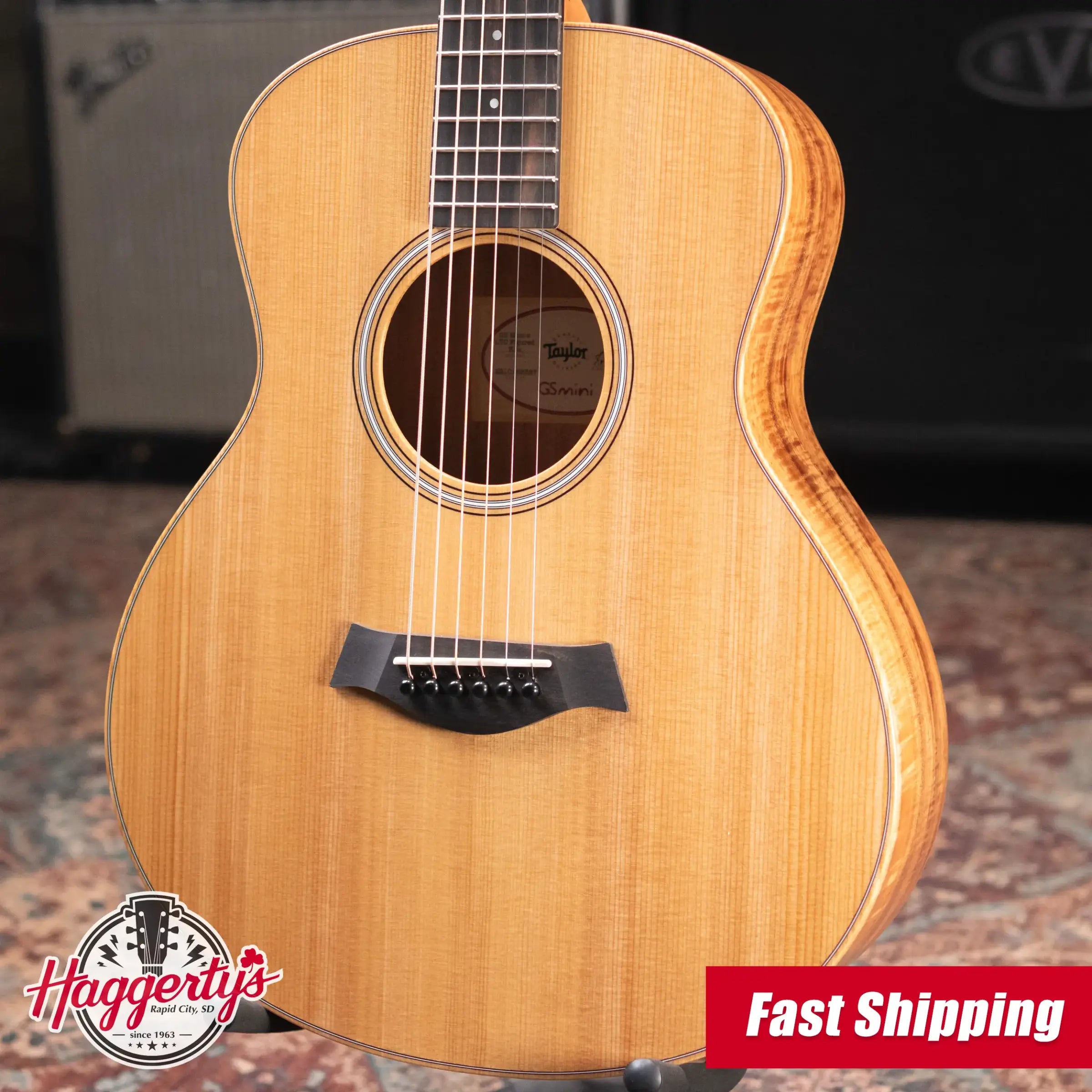 Taylor GS Mini-e LTD Acoustic/Electric Guitar - Figured Koa with GS Mini Bag