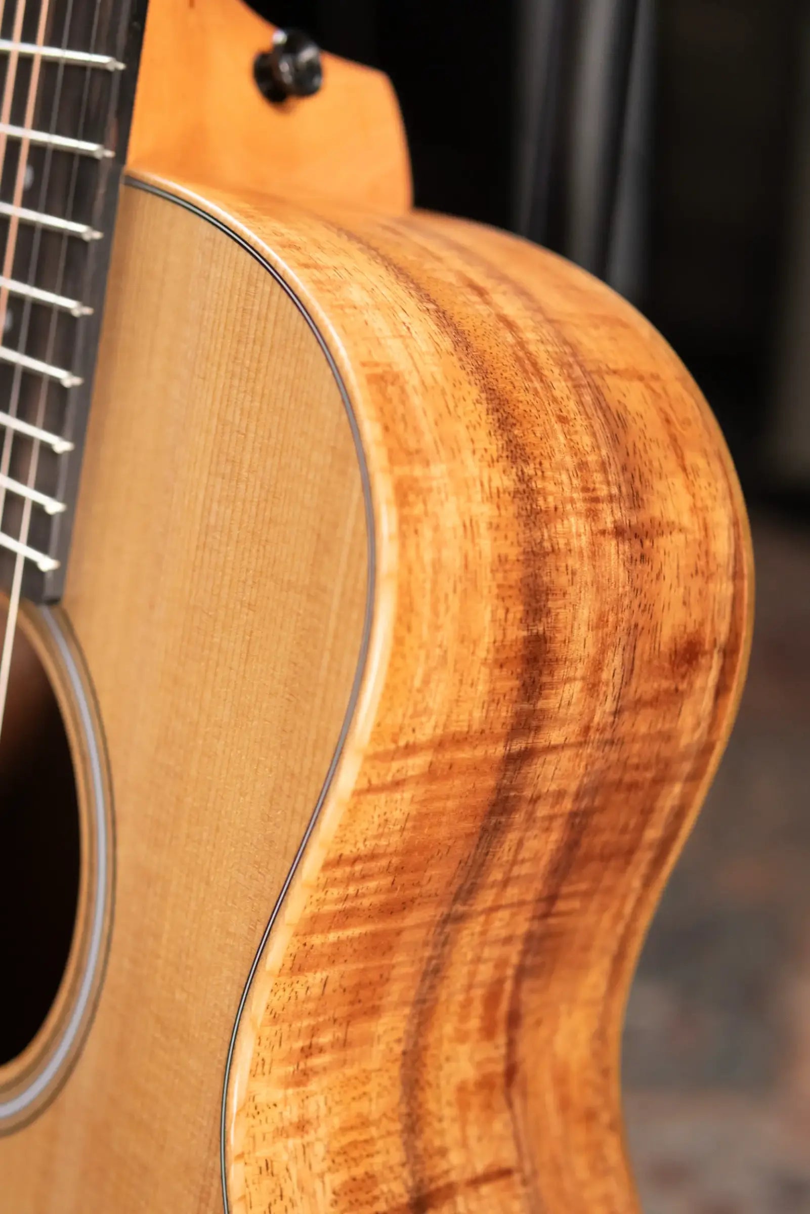 Taylor GS Mini-e LTD Acoustic/Electric Guitar - Figured Koa with GS Mini Bag