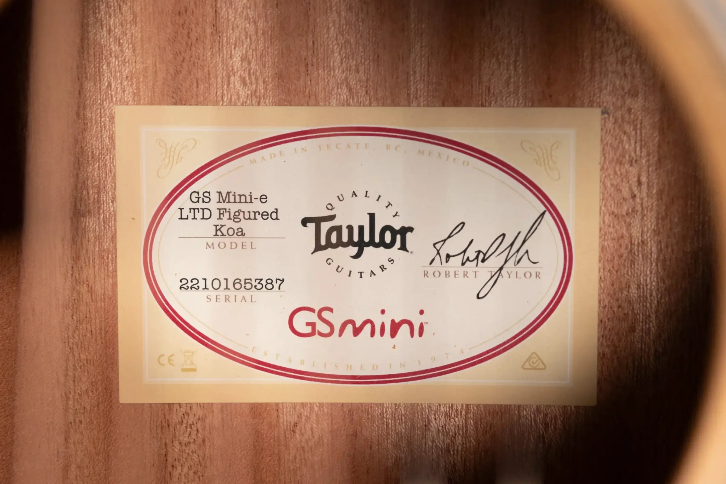 Taylor GS Mini-e LTD Acoustic/Electric Guitar - Figured Koa with GS Mini Bag