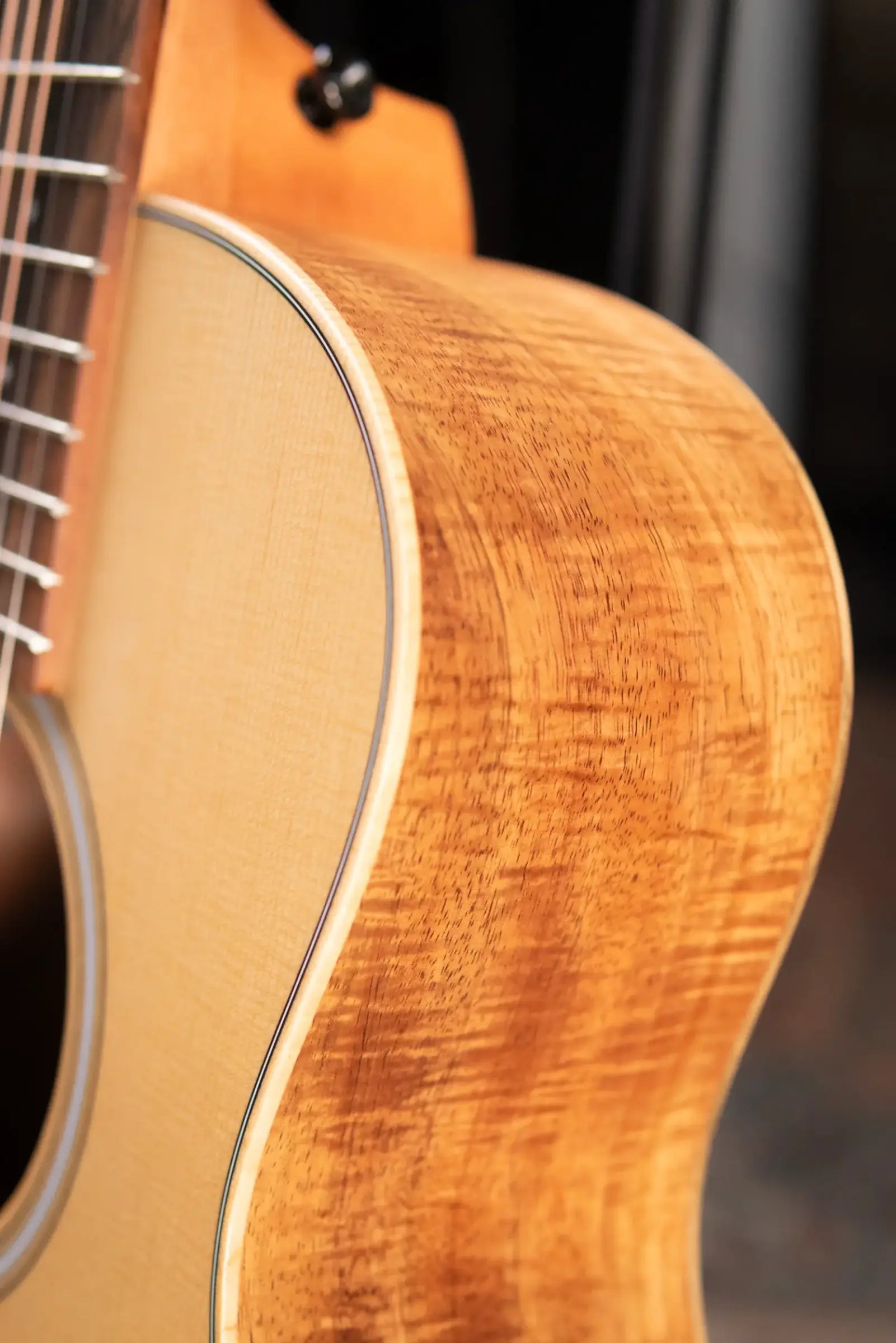 Taylor GS Mini-e LTD Acoustic/Electric Guitar - Figured Koa with GS Mini Bag