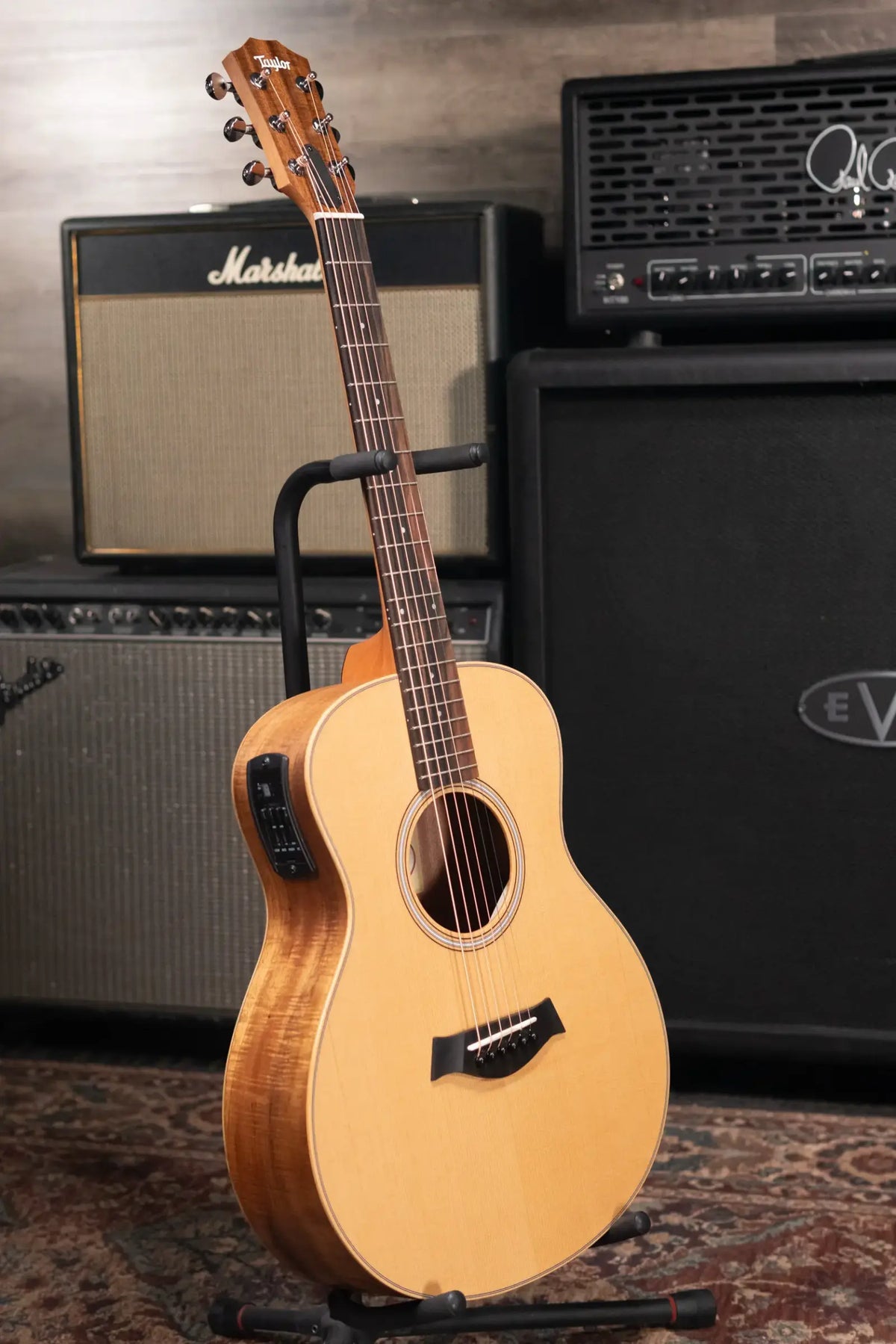Taylor GS Mini-e LTD Acoustic/Electric Guitar - Figured Koa with Gig Bag
