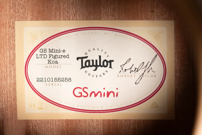 Taylor GS Mini-e LTD Acoustic/Electric Guitar - Figured Koa with GS Mini Bag