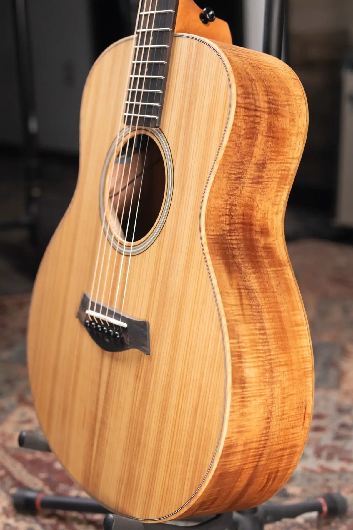 Taylor GS Mini-e LTD Acoustic/Electric Guitar - Figured Koa with Gig Bag