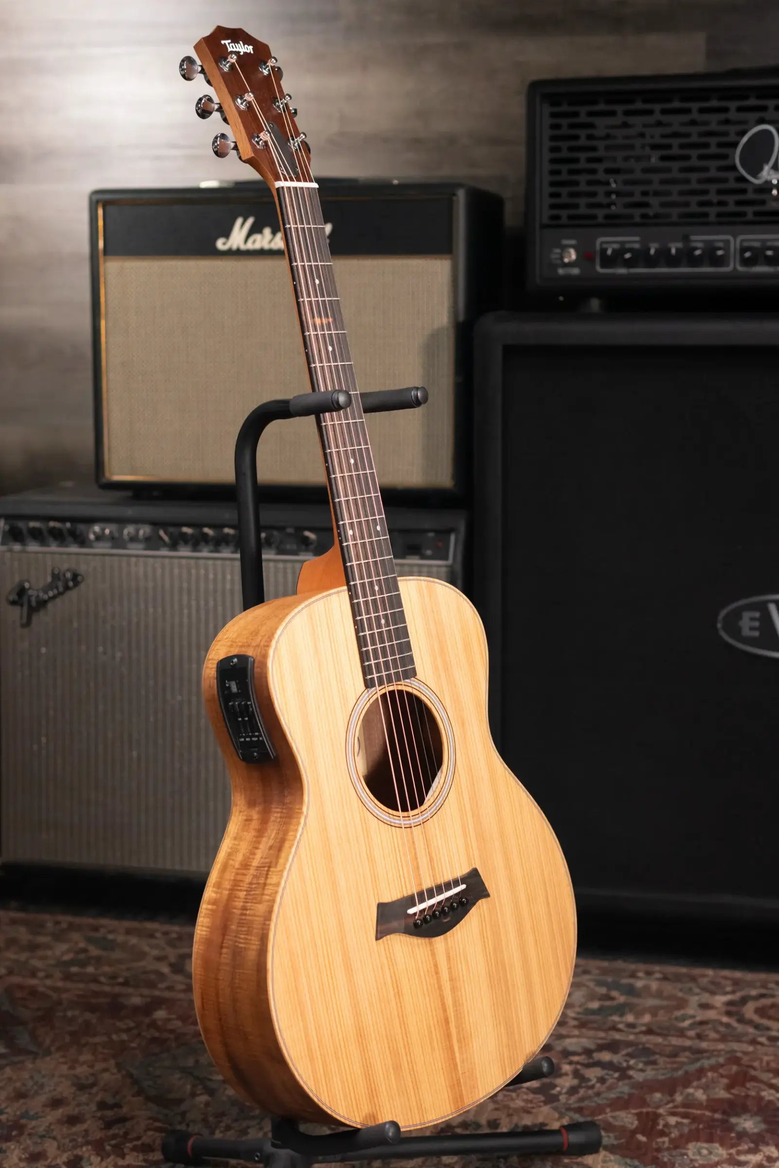 Taylor GS Mini-e LTD Acoustic/Electric Guitar - Figured Koa with GS Mini Bag