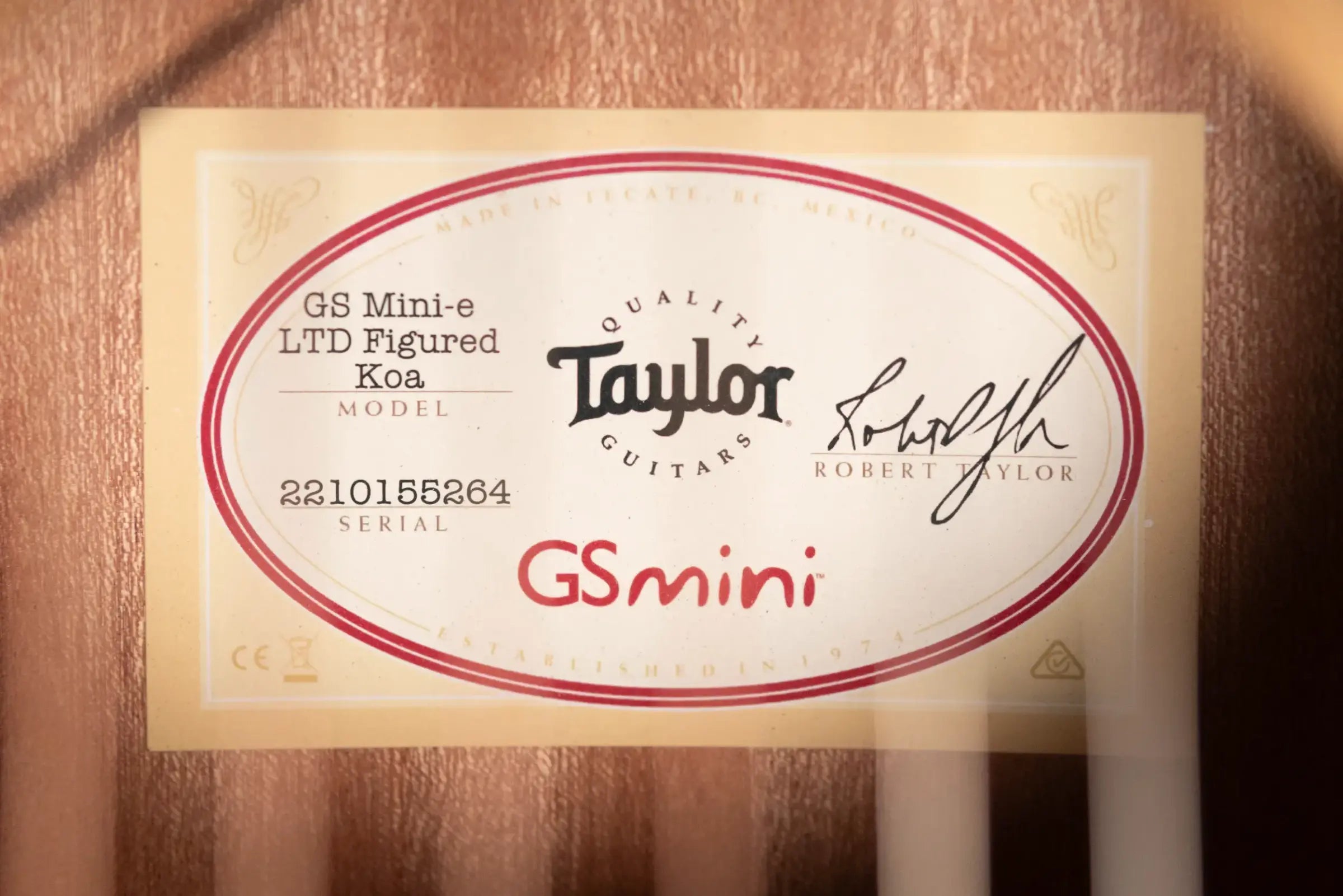 Taylor GS Mini-e LTD Acoustic/Electric Guitar - Figured Koa with GS Mini Bag