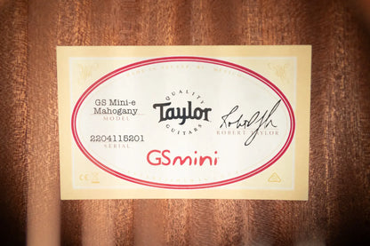 Taylor GS Mini-e Mahogany Acoustic/Electric Guitar with GS Mini Bag - Factory Used