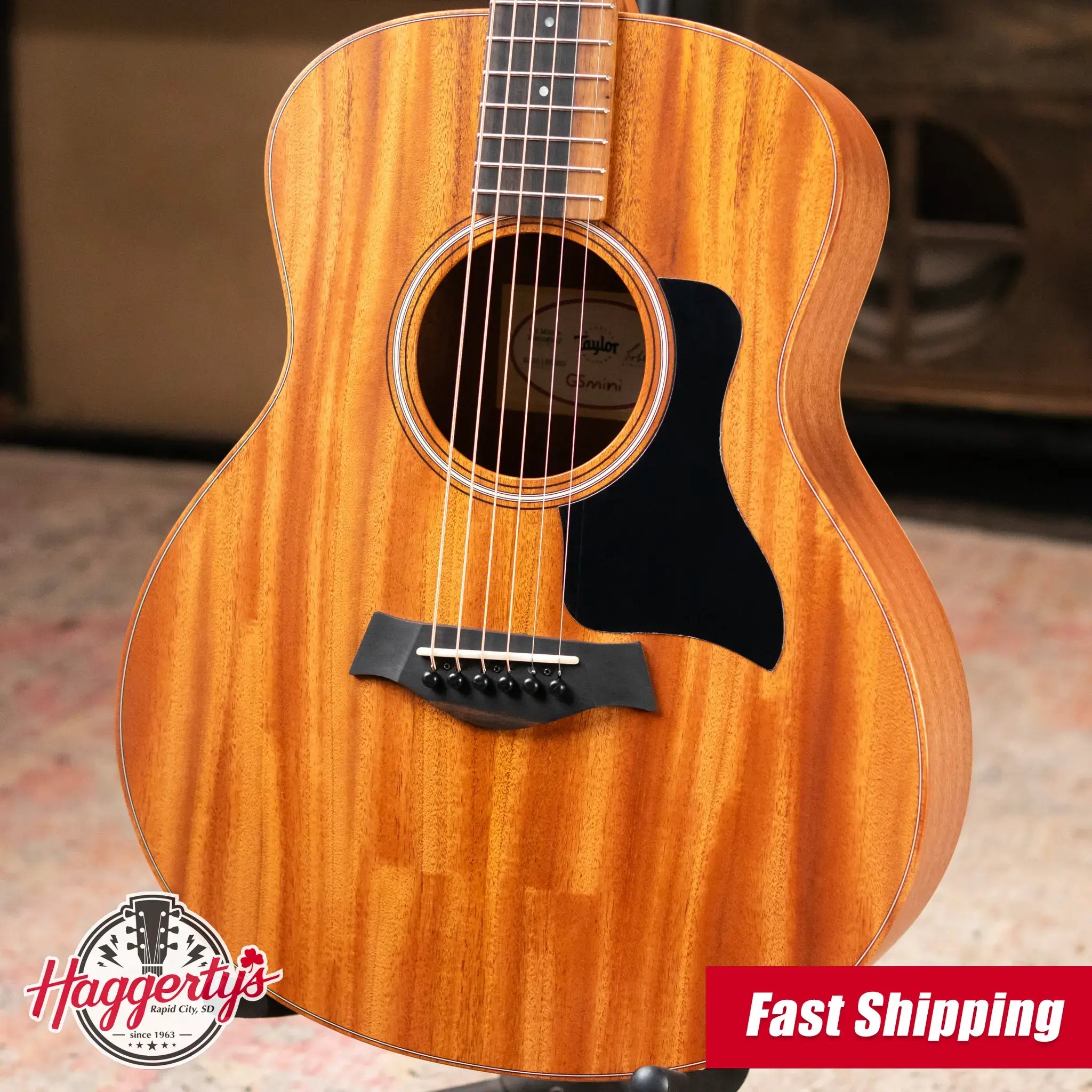 Taylor GS Mini-e Mahogany Acoustic-Electric Guitar with Structured Gig Bag