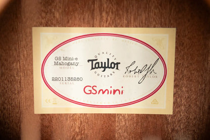 Taylor GS Mini-e Mahogany Acoustic-Electric Guitar with Structured Gig Bag
