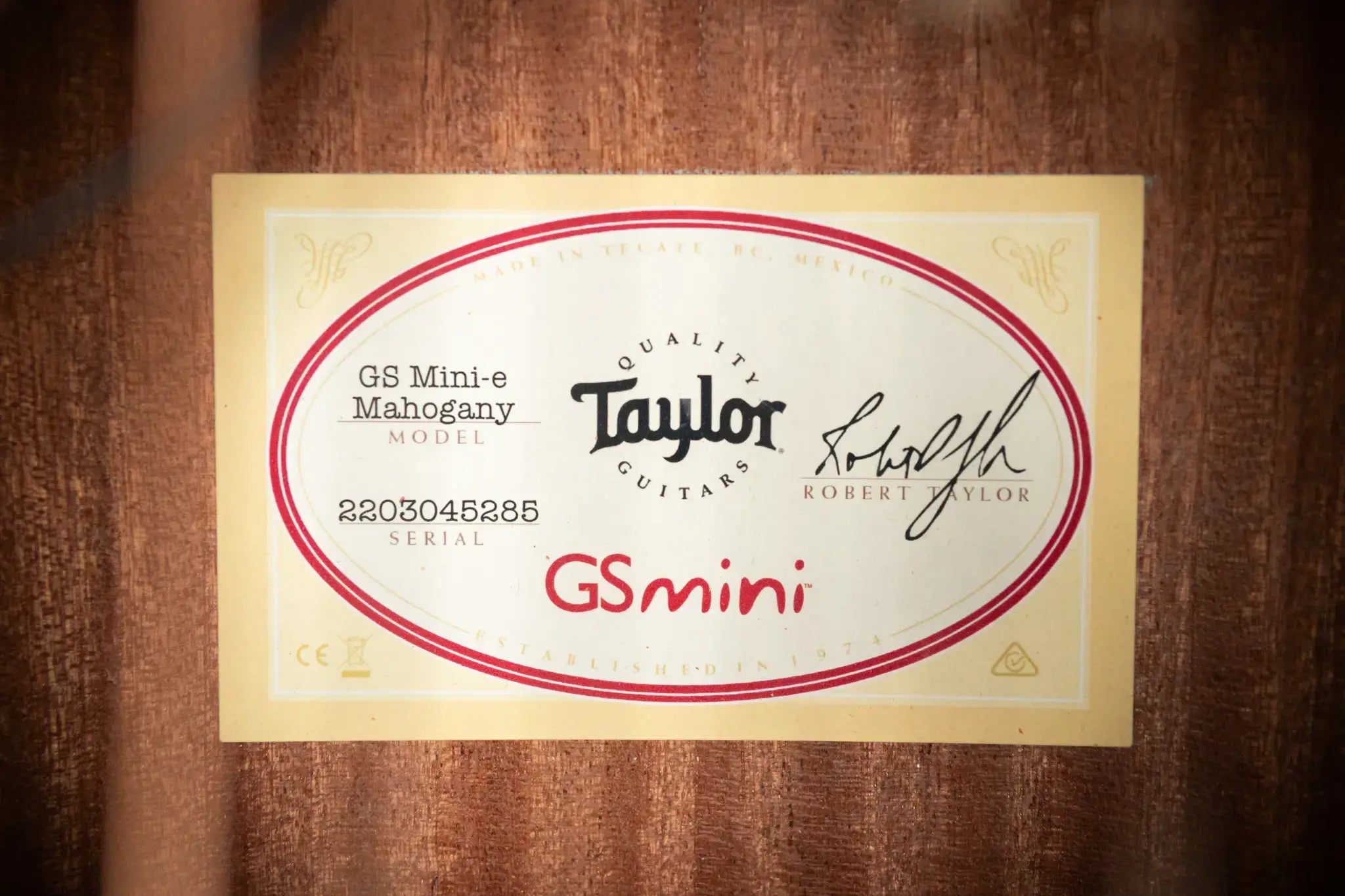 Taylor GS Mini-e Mahogany Acoustic-Electric Guitar with Structured Gig Bag