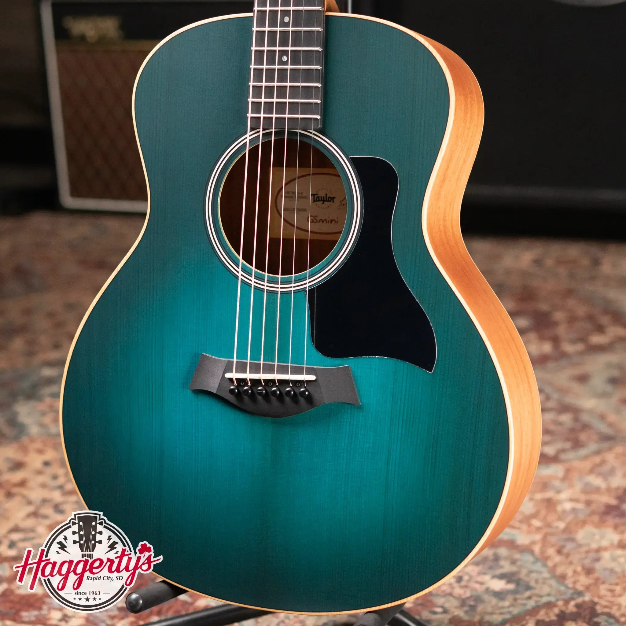 Taylor GS Mini-e Special Edition Acoustic/Electric Guitar - Blue Burst with GS Mini Bag