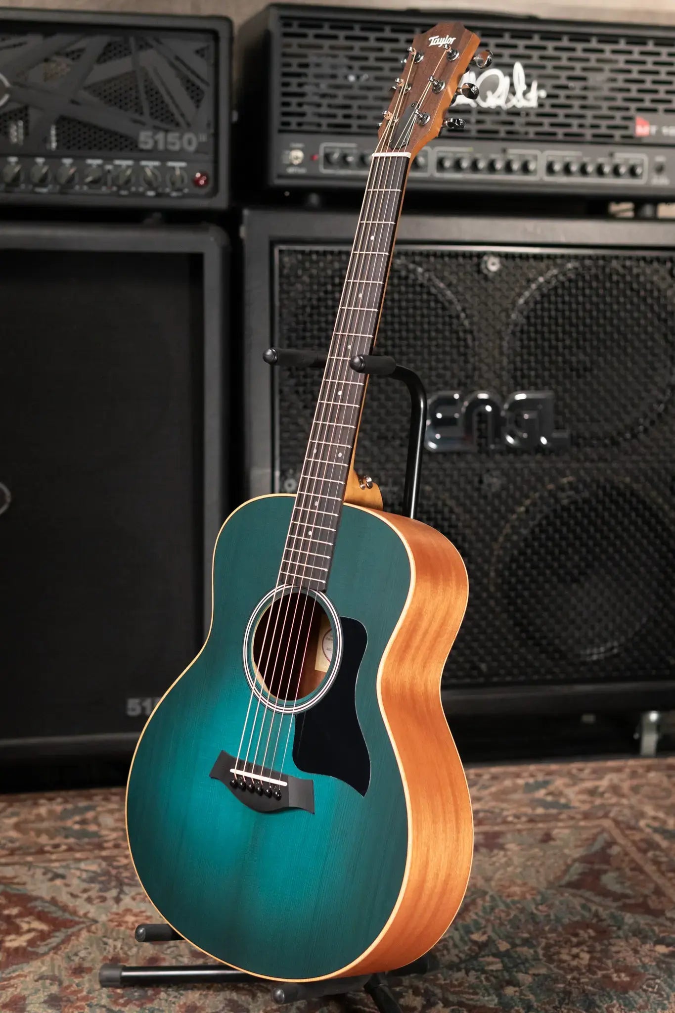 Taylor GS Mini-e Special Edition Acoustic/Electric Guitar - Blue Burst with GS Mini Bag
