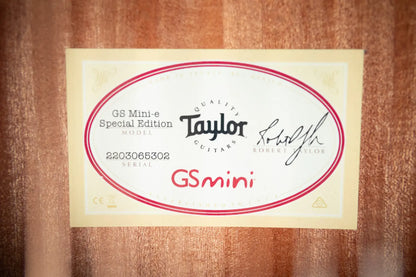 Taylor GS Mini-e Special Edition Acoustic/Electric Guitar - Blue Burst with GS Mini Bag