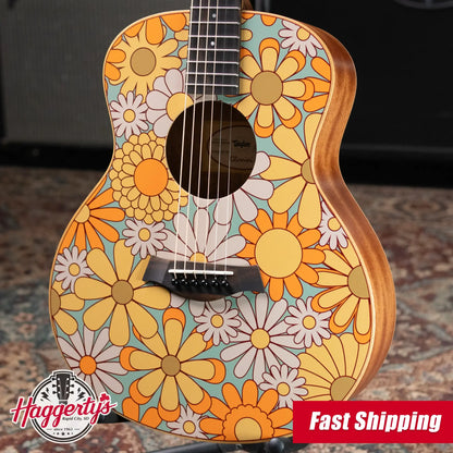 Taylor GS Mini-e Special Edition Acoustic/Electric Guitar - Blue Floral with GS Mini Hard Bag