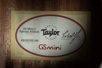 Taylor GS Mini-e Special Edition Acoustic/Electric Guitar - Blue Floral with GS Mini Hard Bag
