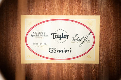 Taylor GS Mini-e Special Edition Acoustic/Electric Guitar - Carbon Burst with Structured Gig Bag - Used