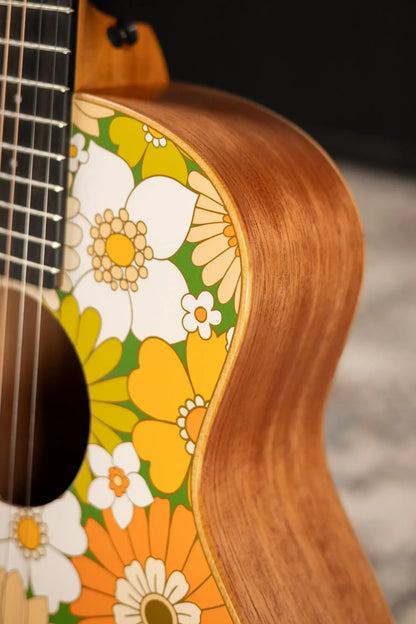 Taylor GS Mini-e Special Edition Acoustic/Electric Guitar - Floral Green with GS Mini Hard Bag