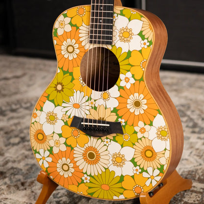 Taylor GS Mini-e Special Edition Acoustic/Electric Guitar - Floral Green with GS Mini Hard Bag