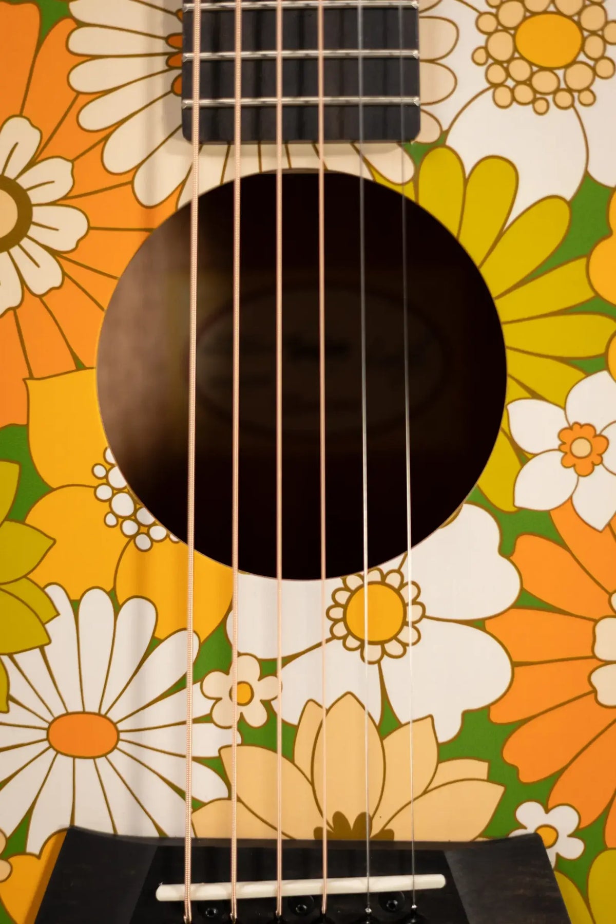 Taylor GS Mini-e Special Edition Acoustic/Electric Guitar - Floral Green with GS Mini Hard Bag
