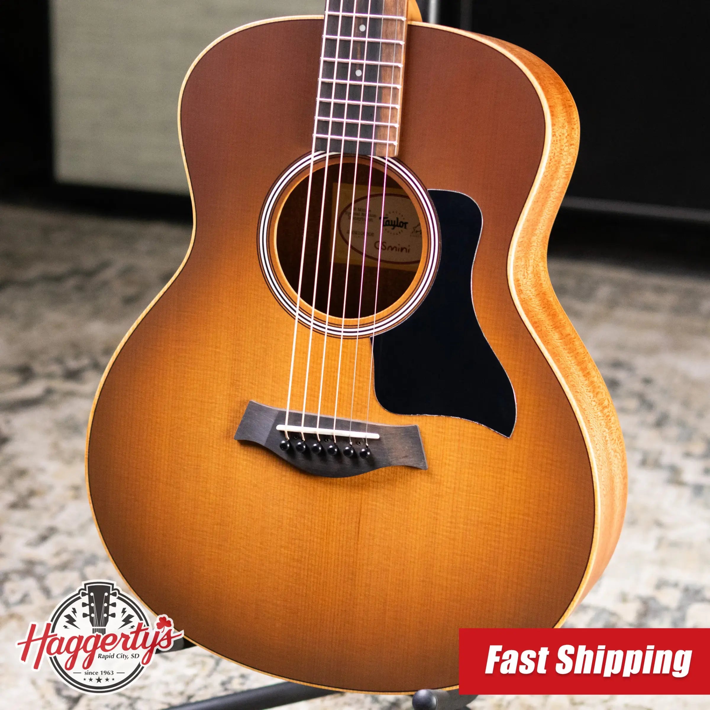 Taylor GS Mini-e Special Edition Acoustic/Electric Guitar - Honeyburst with GS Mini Bag