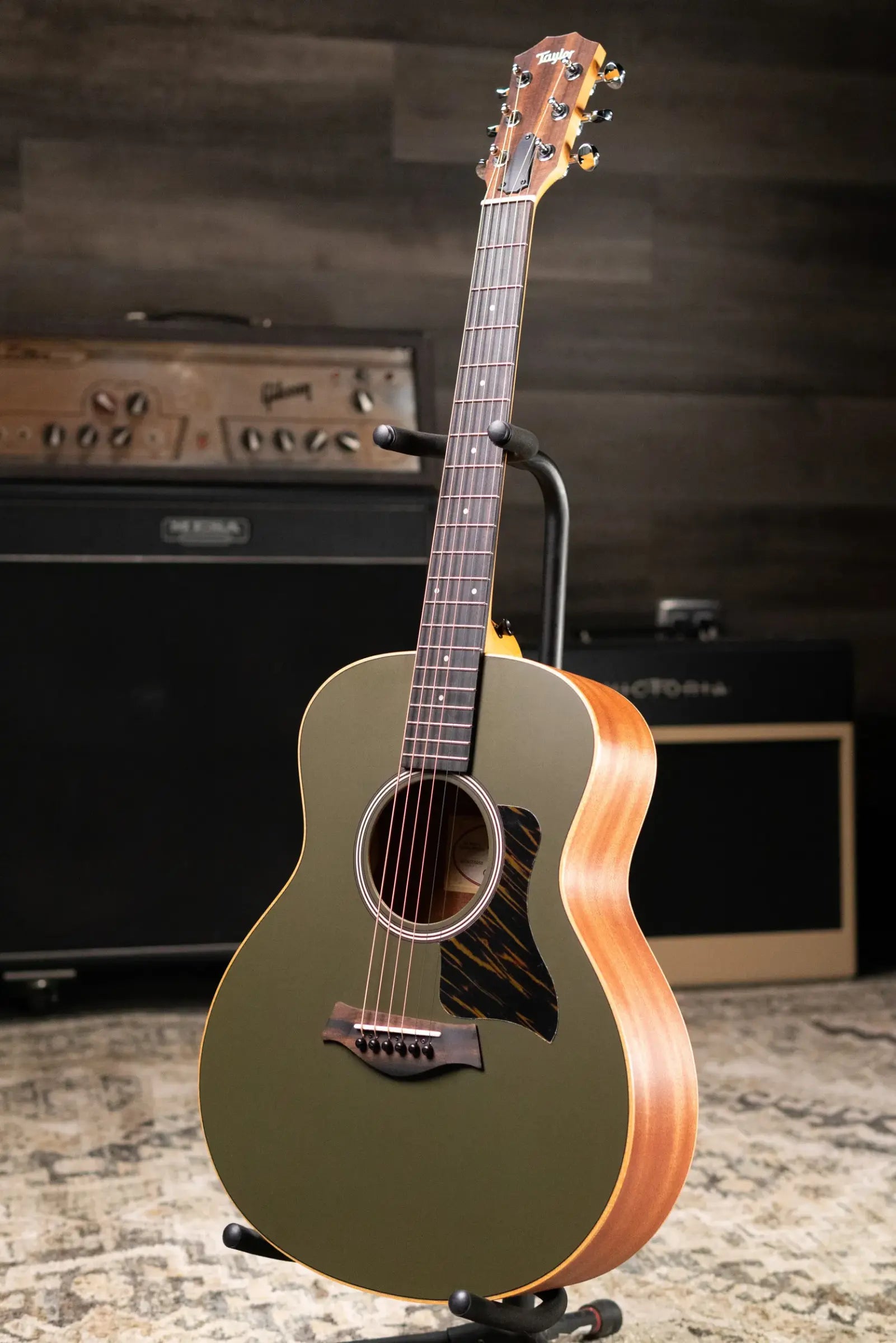 Taylor GS Mini-e Special Edition Acoustic/Electric Guitar - Olive with GS Mini Bag