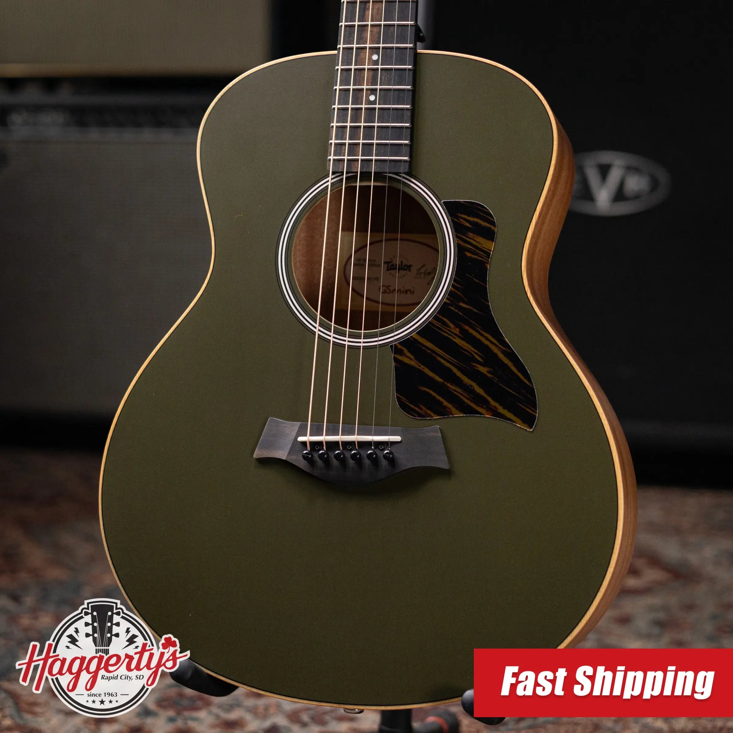 Taylor GS Mini-e Special Edition Acoustic/Electric Guitar - Olive with Gig Bag