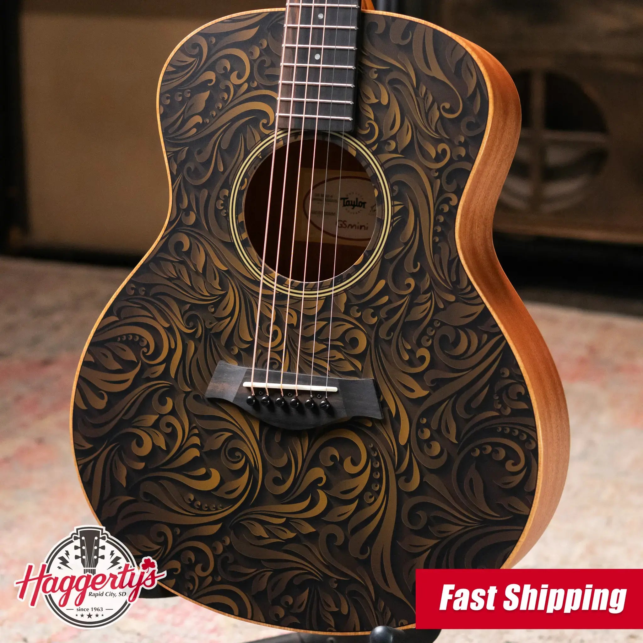 Taylor GS Mini-e Special Edition Acoustic/Electric Guitar - Paisley Burst with GS Mini Bag