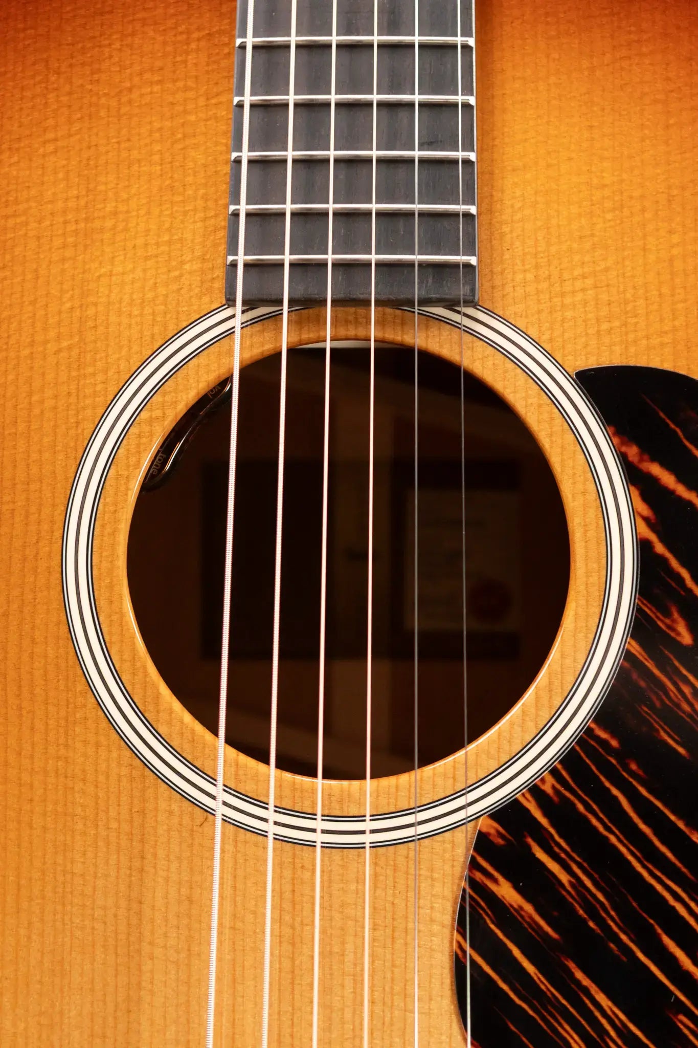 Taylor Gold Label 514e SB Super Auditorium Acoustic/Electric Guitar - Sunburst with Firestripe Pickguard and Hardshell Case