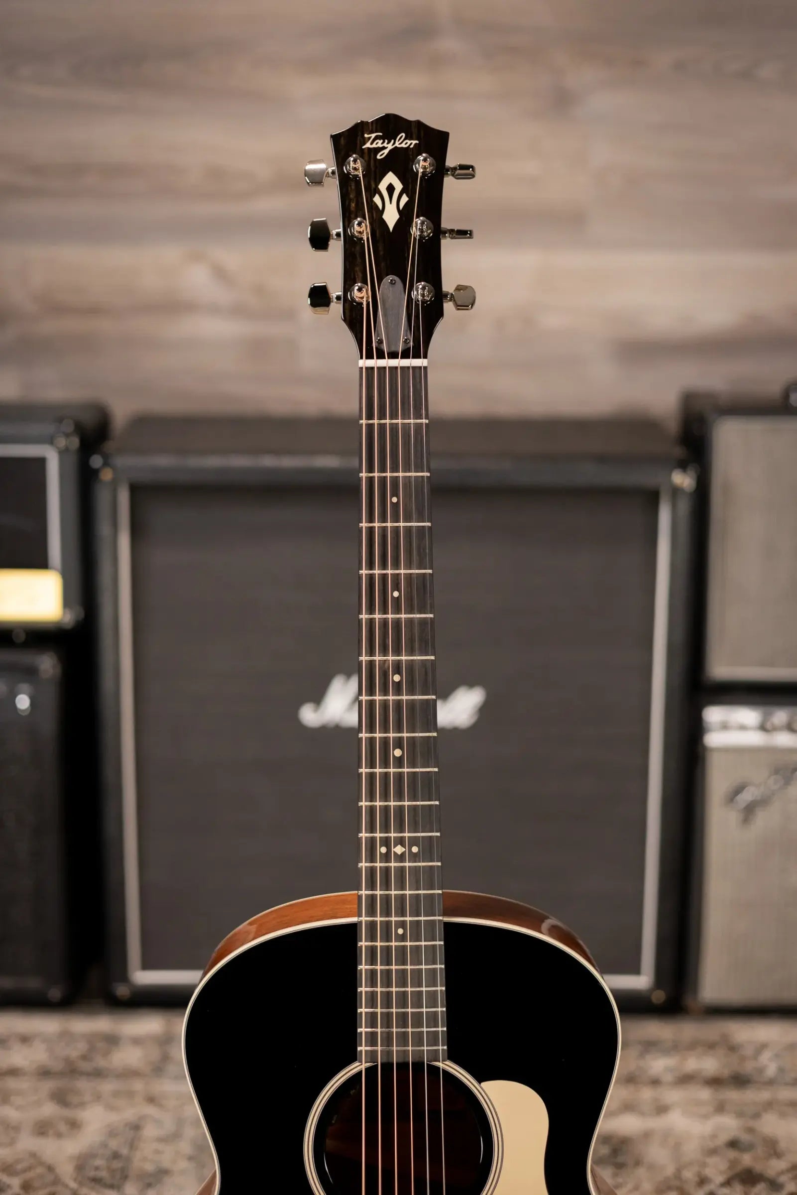 Taylor Gold Label 514e Super Auditorium Acoustic/Electric Guitar - Blacktop with Hardshell Case