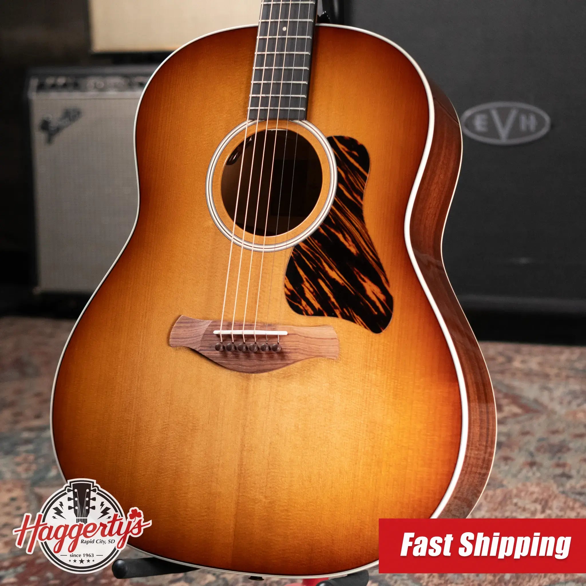 Taylor Gold Label 517e Grand Pacific Acoustic/Electric Guitar - Sunburst with Firestripe Pickguard and Hardshell Case